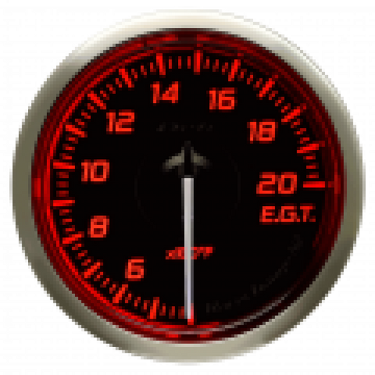 DEFI Racer Exhaust Temp Gauge N2 52mm Red Universal | DF16402