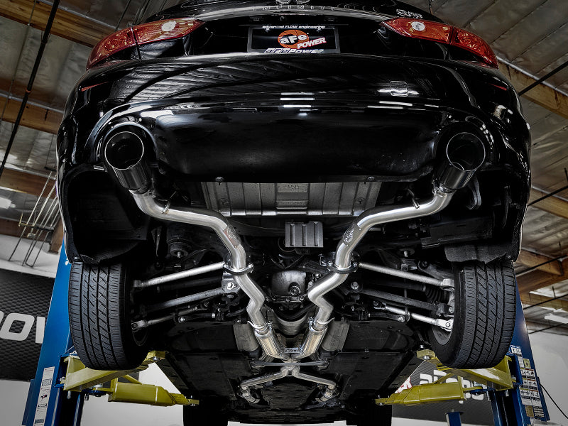aFe Takeda 2.5in 304 SS Cat-Back Exhaust System w/ Black Tips 16-20 Infiniti Q50 V6-3.0L | tt | 49-36132NM-B