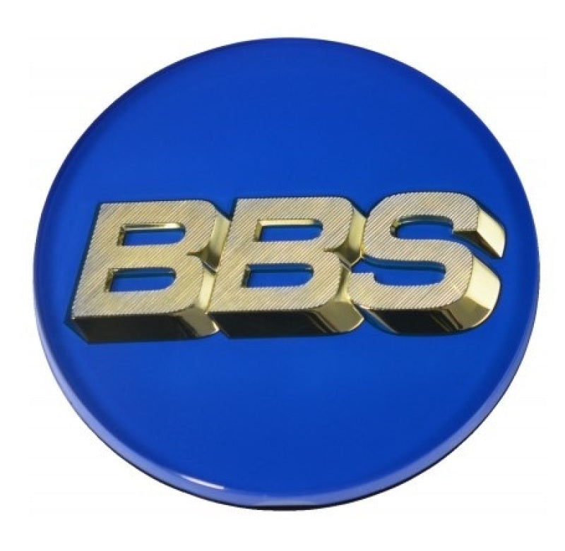 BBS Center Cap 70.6mm Blue/Gold | 4-Tab