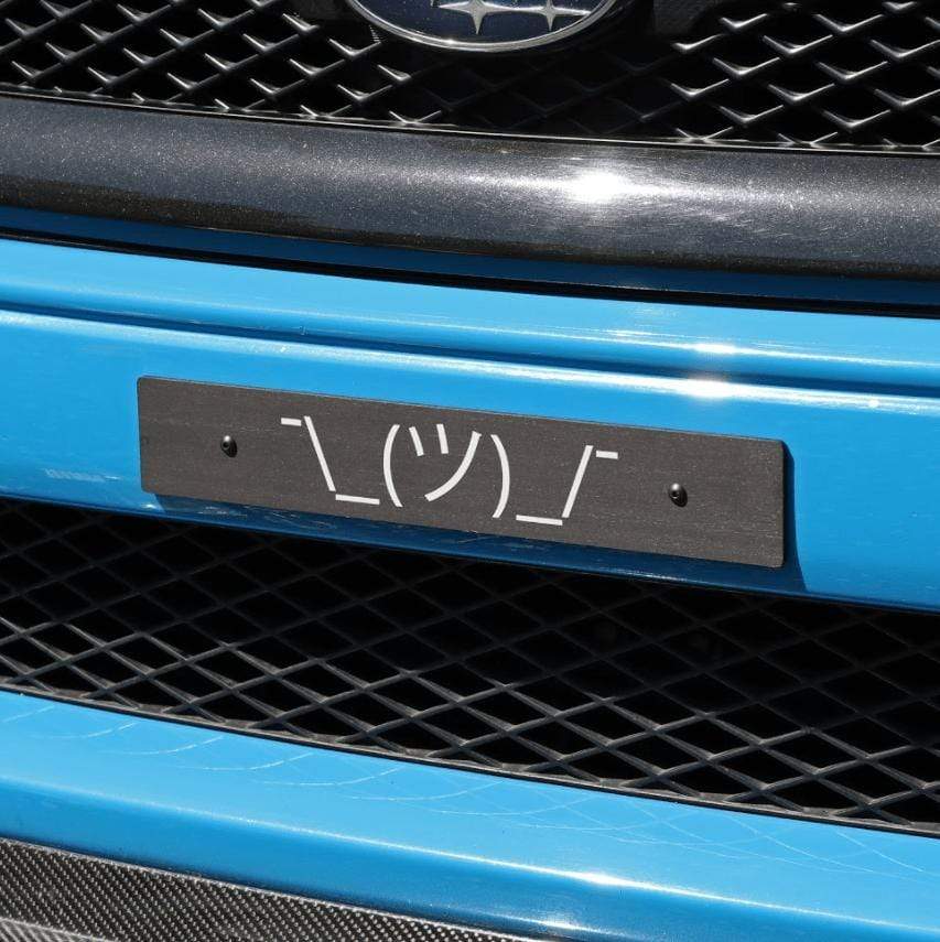 Billetworkz "Shrug Guy" Plate Delete
