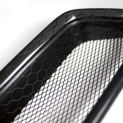 JDMuscle 18-21 WRX/STI Carbon Fiber Grille V2 | Honey Comb Forged and Partial Paint-Matched