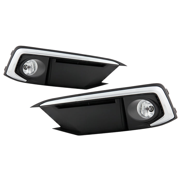 Spyder Chrome Trim OEM Fog Light w/ OEM Fit Switch Clear Honda Civic Coupe / Sedan 2019+ | 5087027