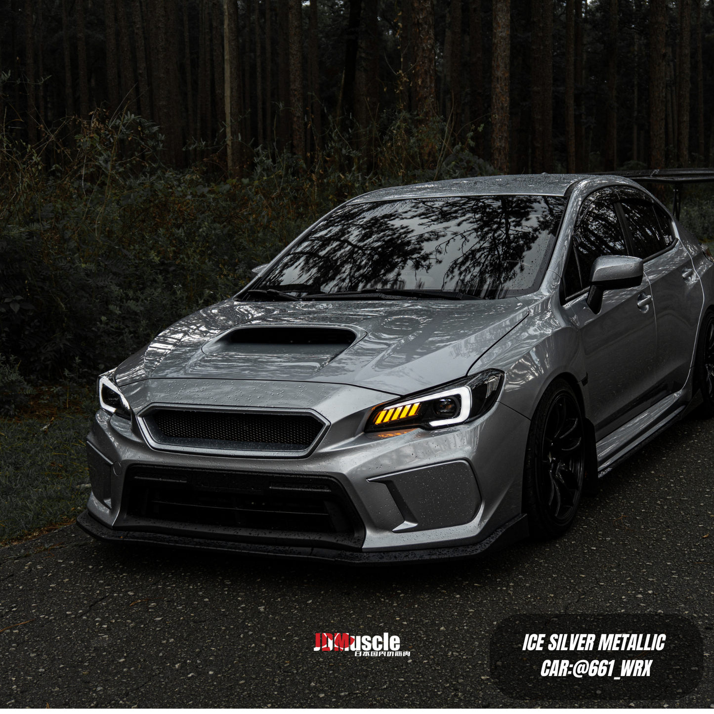 JDMuscle 18-21 WRX/STI Grille V2 | Paint Matched / Gloss Black | CS Style | ABS