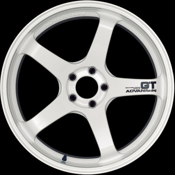 Advan GT 19x9 +20 5x120 Racing White Wheel - Universal | YAQ9I20WW