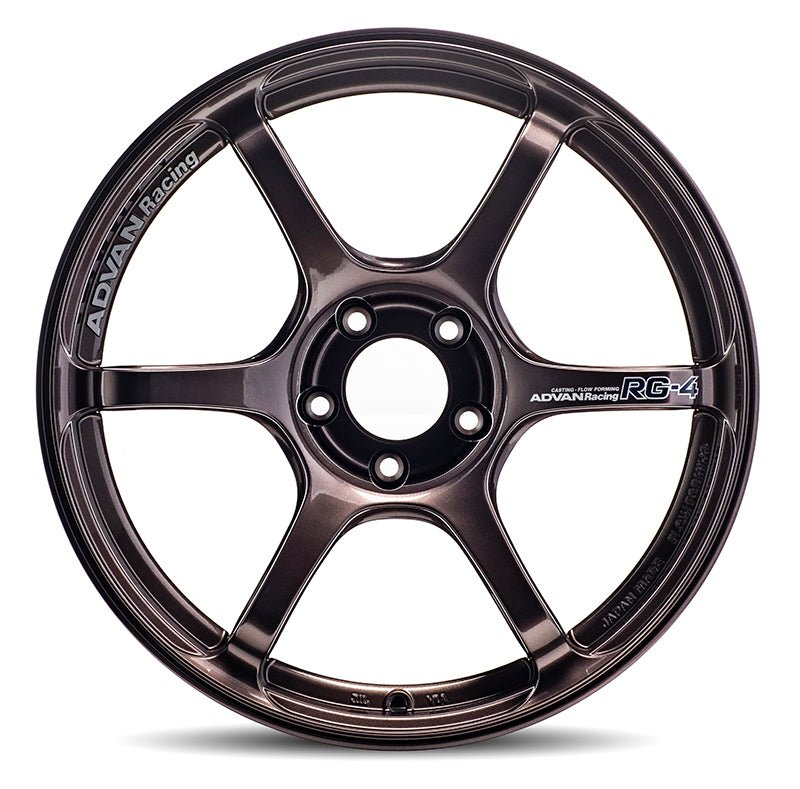 Advan RG - 4 18x8.5 +50 5 - 114.3 Racing Copper Bronze Wheel - JDMuscleNon - CategorizedavnYA48H50ECB