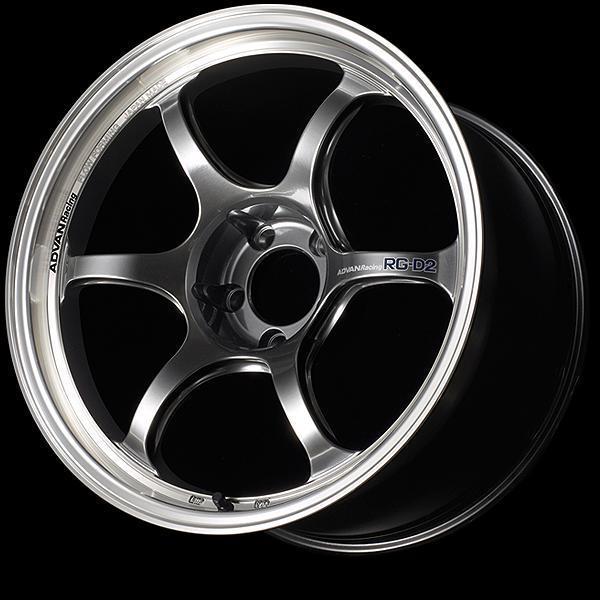 Advan RG-D2 18x9 +43 5x114.3 Machining & Racing Hyper Black Wheel 