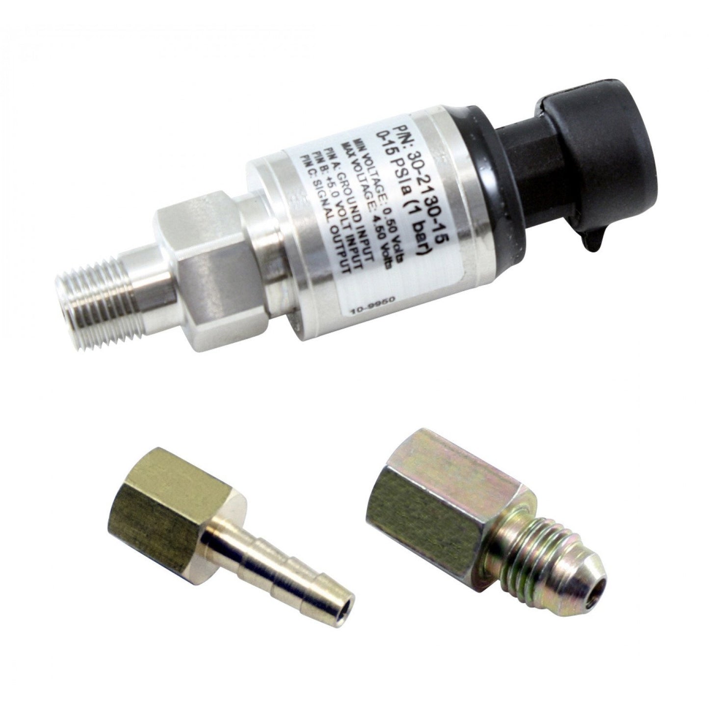 AEM 15 PSIa / 1 Bar Stainless Steel Pressure Sensor Kit | 30-2130-15