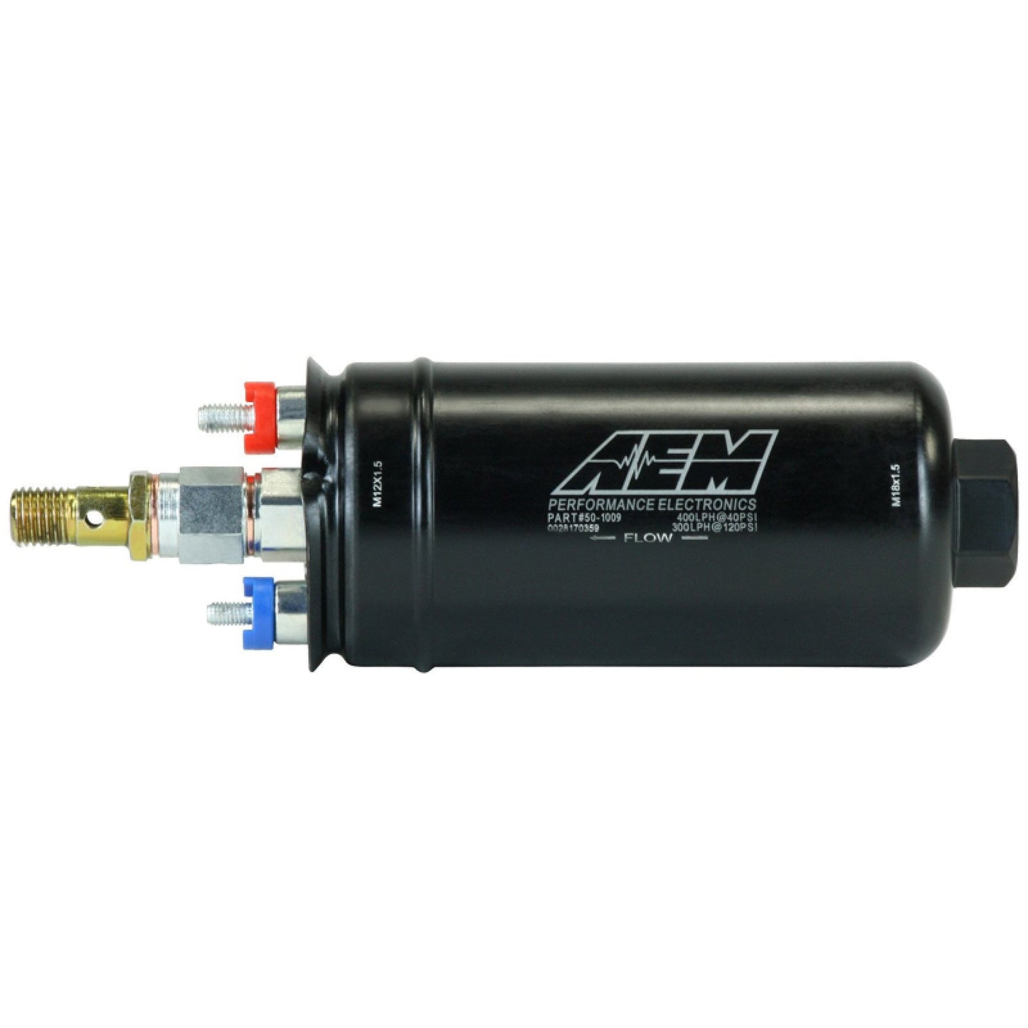 AEM 400LPH Metric Inline High Flow Fuel Pump | 50-1009