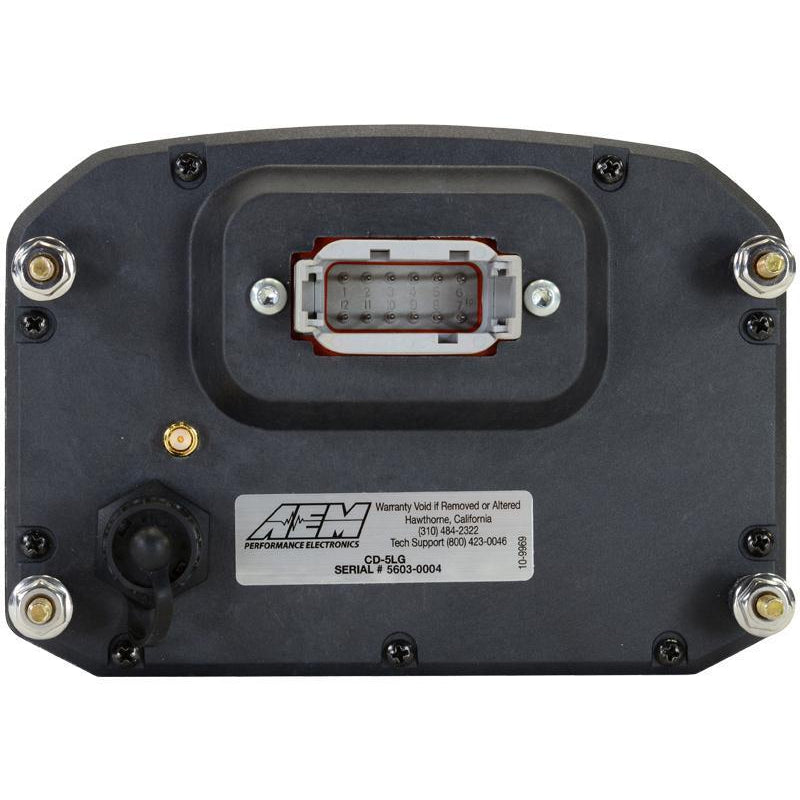 AEM CD-5G Carbon Digital Dash Display w/ Interal 10Hz GPS & Antenna - Universal | 30-5602