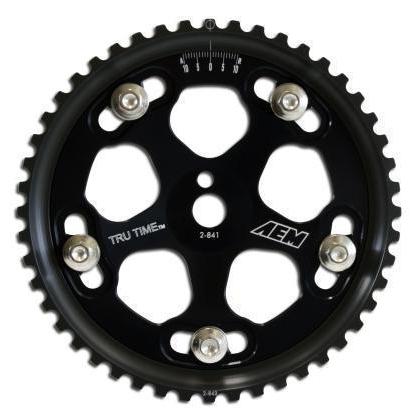 AEM Tru-Time 5-Bolt Adjustable Cam Gear Evo 8 + 9 2003-2006 | 23-831BK