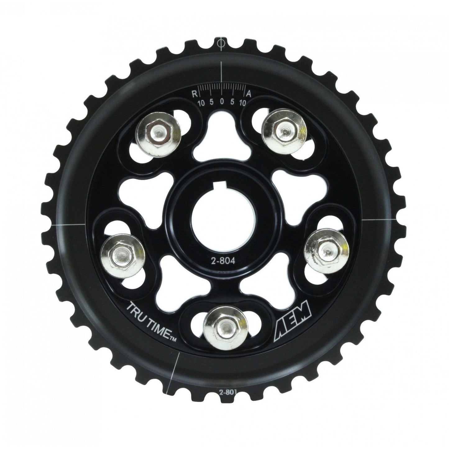 AEM Tru-Time Adjustable Cam Gear Black 5-Bolt Honda D16Y7 & D16Y8 | 23-804BK