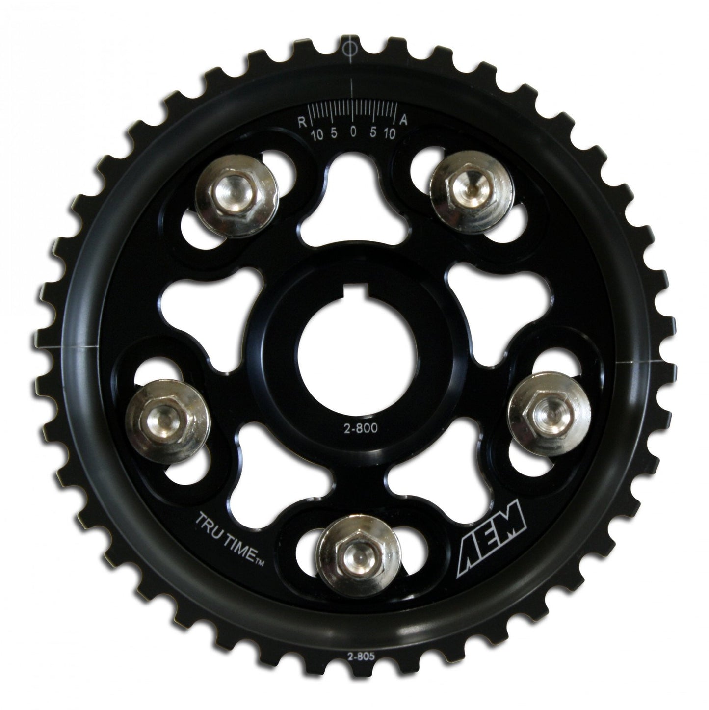 AEM Tru-Time Adjustable Cam Gear Black 5-Bolt Honda H22A1 & H22A4 | 23-801BK