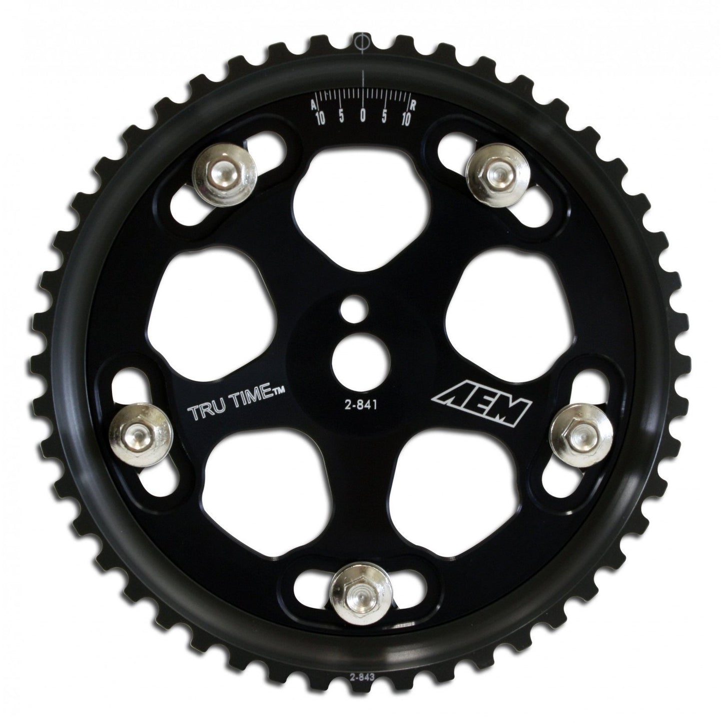 AEM Tru-Time Adjustable Cam Gear Black 5-Bolt Mitsubishi 4G63 | 23-831BK