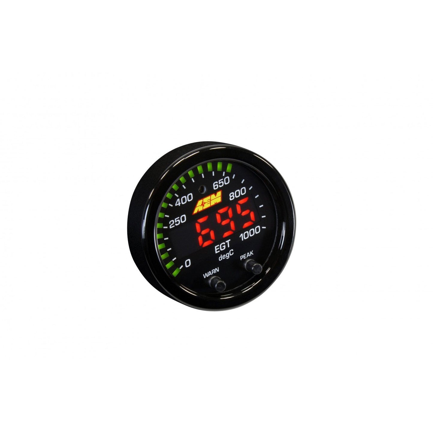 AEM X-Series EGT Gauge 0-1800F / 0-1000C Black Bezel & Black Faceplate | 30-0305