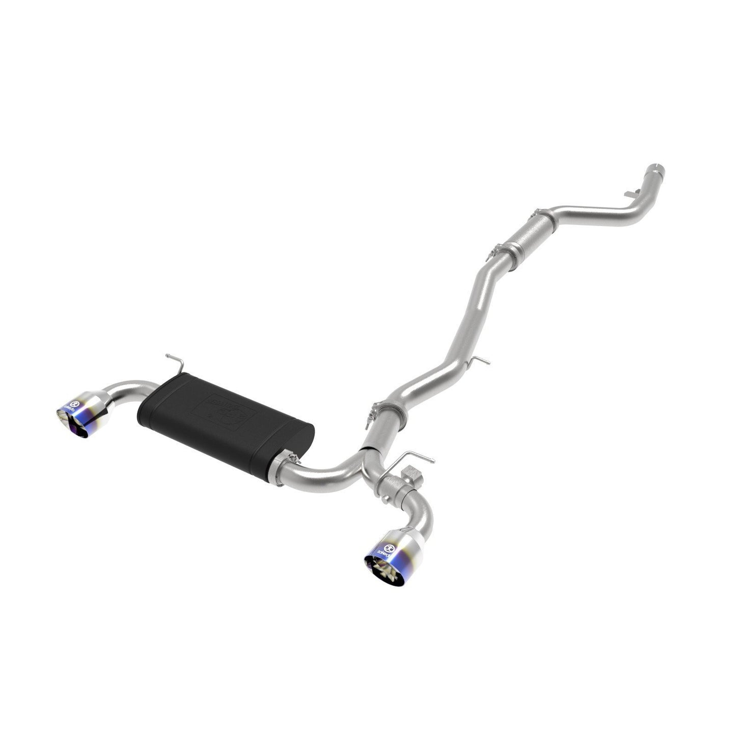 aFe Cat Back Exhaust Blue Flame Tips 3" to 2-1/2" 304SS Toyota Supra 2020+ | 49-36043-L