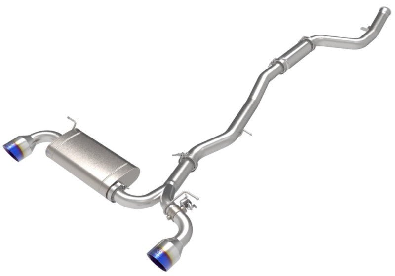aFe Power Takeda 2.5in-3in 304 SS CB Exhaust w/ Blue Tips Toyota Supra 2.0L 2021 | 49-36050-L - JDMuscleCat Back Exhaust Systemafe49-36050-L