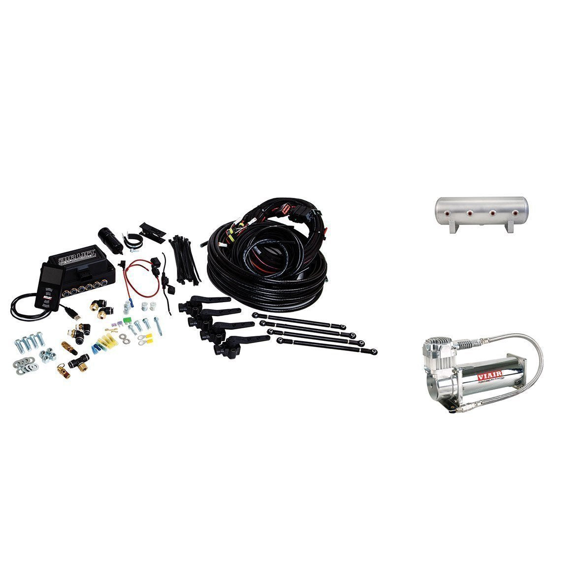 Air Lift 3H | 1/4" Air Line, 2.5 Gallon Tank, Viair 444C Compressor WRX/STI 15-21