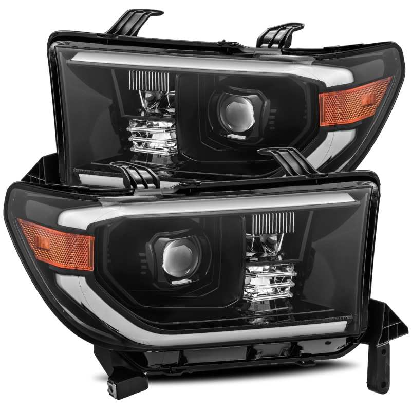 AlphaRex 07 - 13 Tundra | w/Adj PRO - Series Proj Headlight Plnk Styl Alpha Blk w/Activ Light/DRL | arx880710 - JDMuscleHeadlightsarx880710