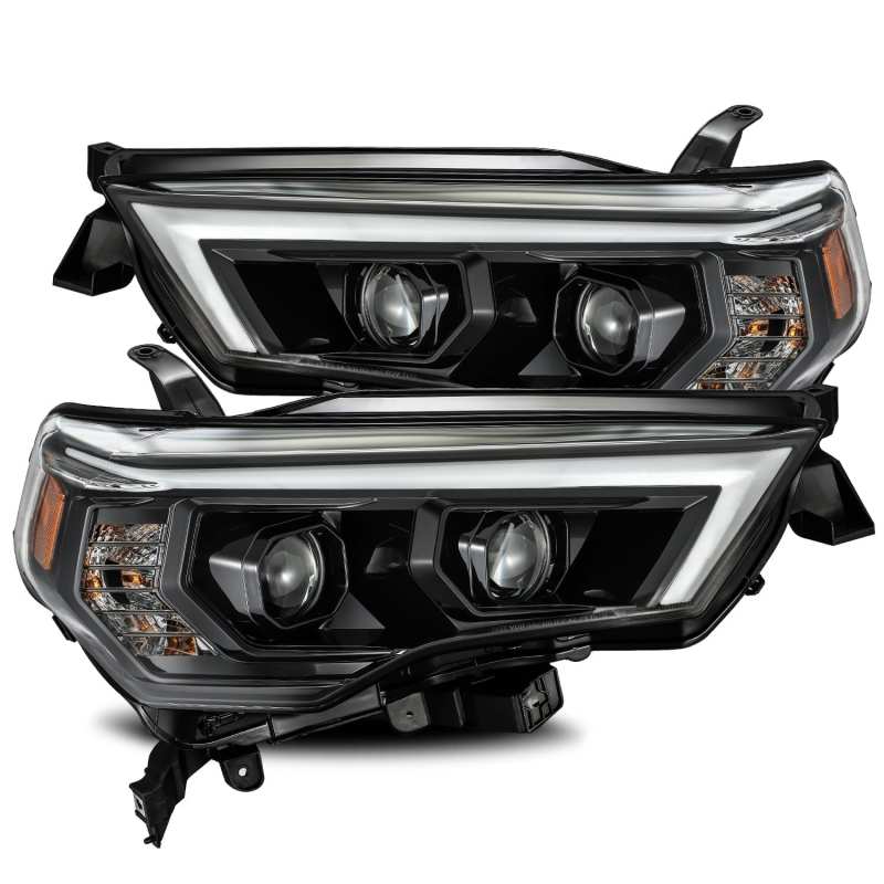AlphaRex LUXX LED Projector Headlight Plank Style Alpha Black w/Activation Light/Seq Signal Toyota 4Runner 2014 - 21 | 880720 - JDMuscleHeadlight Projectorsarx880720