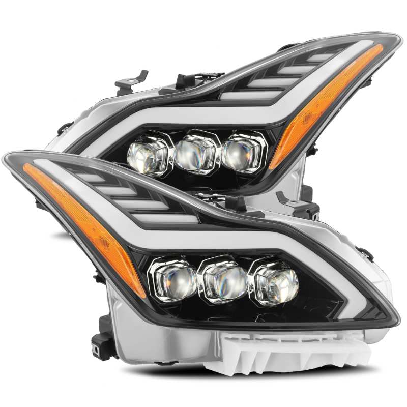 AlphaRex NOVA LED Projector Headlights Plank Style Design Gloss Black Infiniti G37 2008 - 2013 / Q60 Coupe 2014 - 2015 | 881982 - JDMuscleHeadlight Projectorsarx881982