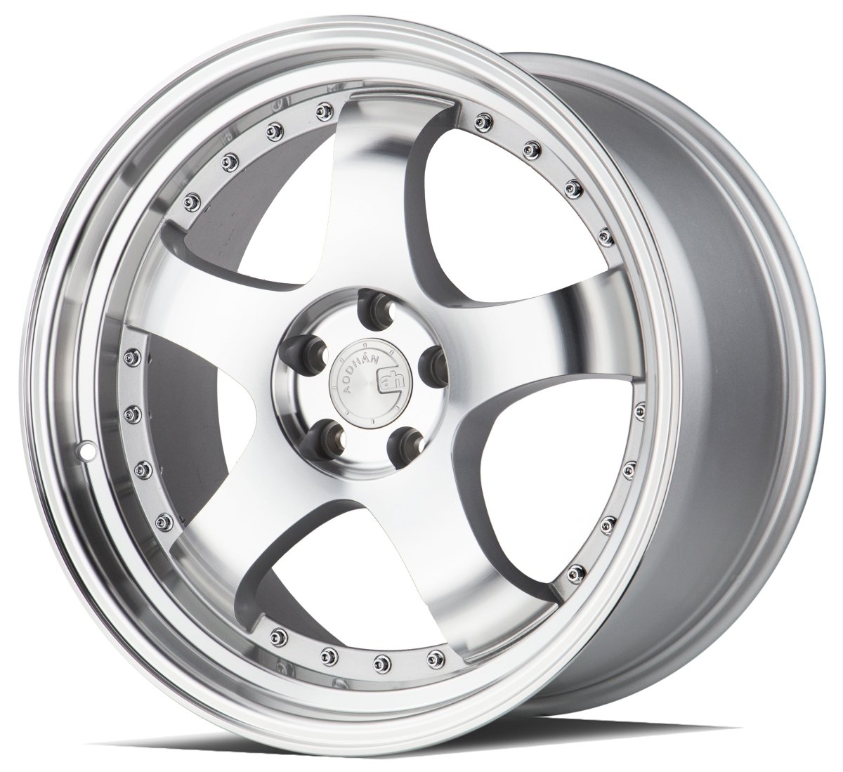 Aodhan AH03 - JDMuscleWheelsAODAH0319115114322SML19x115x114.3 +22Silver Machined Face