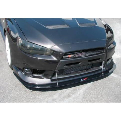 APR Carbon Fiber Front Wind Splitter Mitsubishi EVO X | w/ Factory Aero Lip 2008-2015