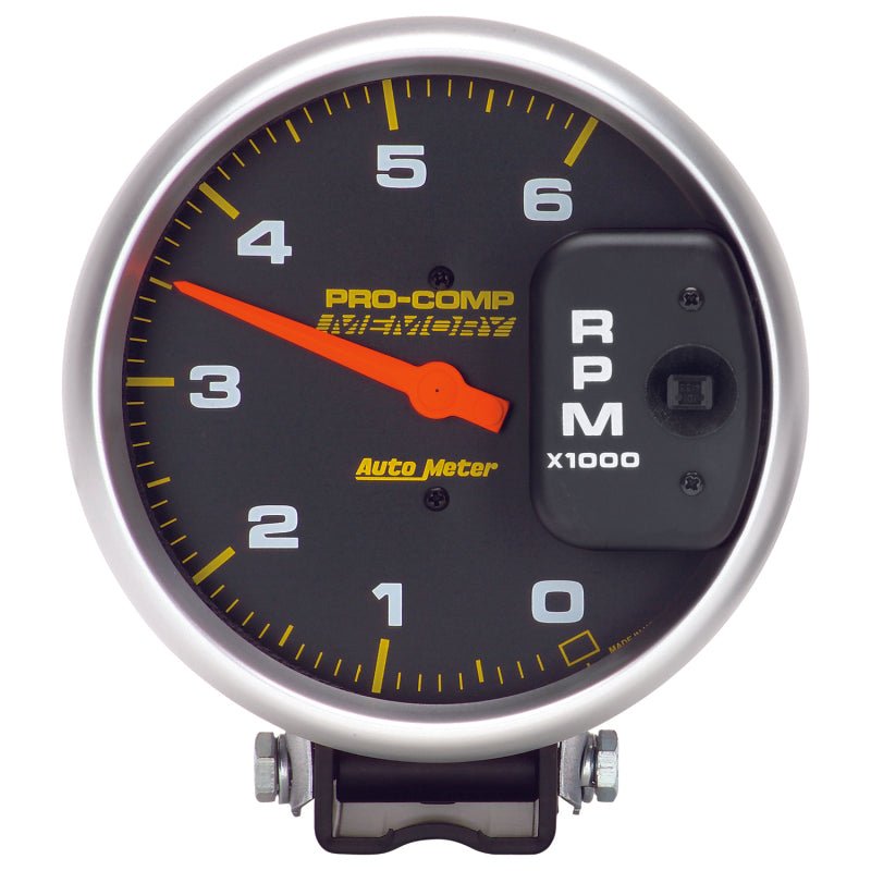 Autometer 5 inch Diesel 6000 RPM with Memory 4 Pulse Tachometer Pedestal Mount Universal | 6806 - JDMuscleTachometersatm6806