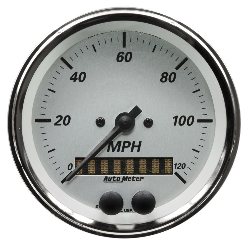 AutoMeter American Platinum Series 0 - 120MPH 3 - 3/8in. GPS Speedometer Gauge Universal | 1949 - JDMuscleMulti Gaugesatm1949