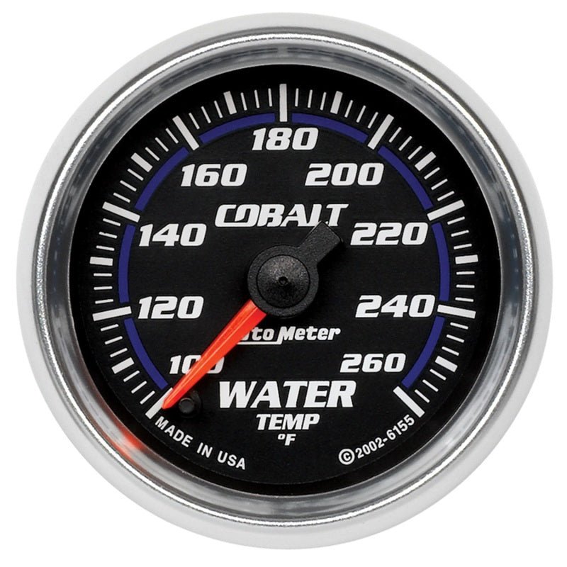 Autometer Cobalt 52mm 100 - 260 Deg F Electronic Water Temperature Gauge Universal | 6155 - JDMuscleTemperature Gaugesatm6155