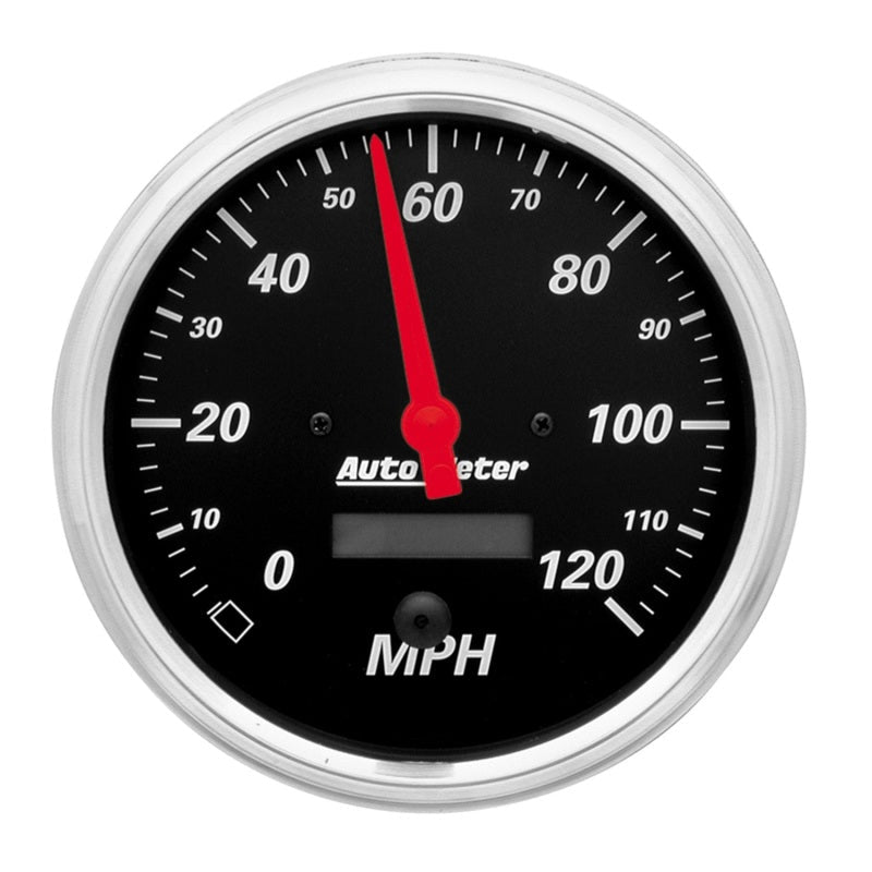 Autometer Designer Black 5in 120 MPH Electronic Programmable w/ LCD Speedometer Gauge Universal | 1489 - JDMuscleMulti Gaugesatm1489