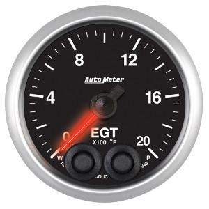 Autometer Elite Series 52mm 0-2000 Deg F Full Sweep Electronic Exhaust Gas Temperature Gauge - Universal