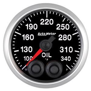 Autometer Elite Series 52mm Oil Temperature Peak & Warn w/ Electronic Control Gauge - Universal
