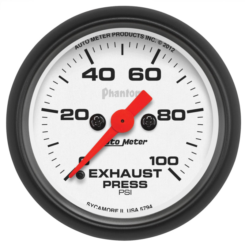 Autometer Phantom 2 1/16 100psi Digital Stepper Motor Exhaust Pressure Gauge Universal | 5794 - JDMusclePressure Gaugesatm5794
