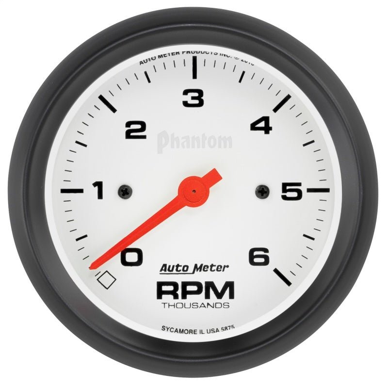 Autometer Phantom 6000RPM 3 - 3/8in. In - Dash Tachometer Gauge Universal | 5875 - JDMuscleTachometersatm5875