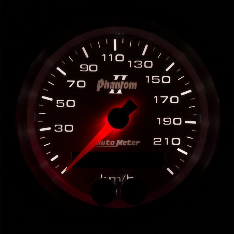 Autometer Phantom II 3 - 3/8in 0 - 225KM/H GPS Speedometer Gauge Universal | 7580 - M - JDMuscleMulti Gaugesatm7580-M