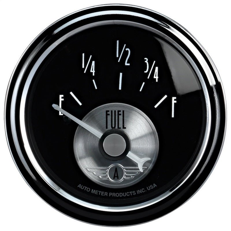 Autometer Prestige Series Black 52mm 0 - 90OHM Short Sweep Electronic Fuel Level Gauge Universal | 2014 - JDMuscleMulti Gaugesatm2014