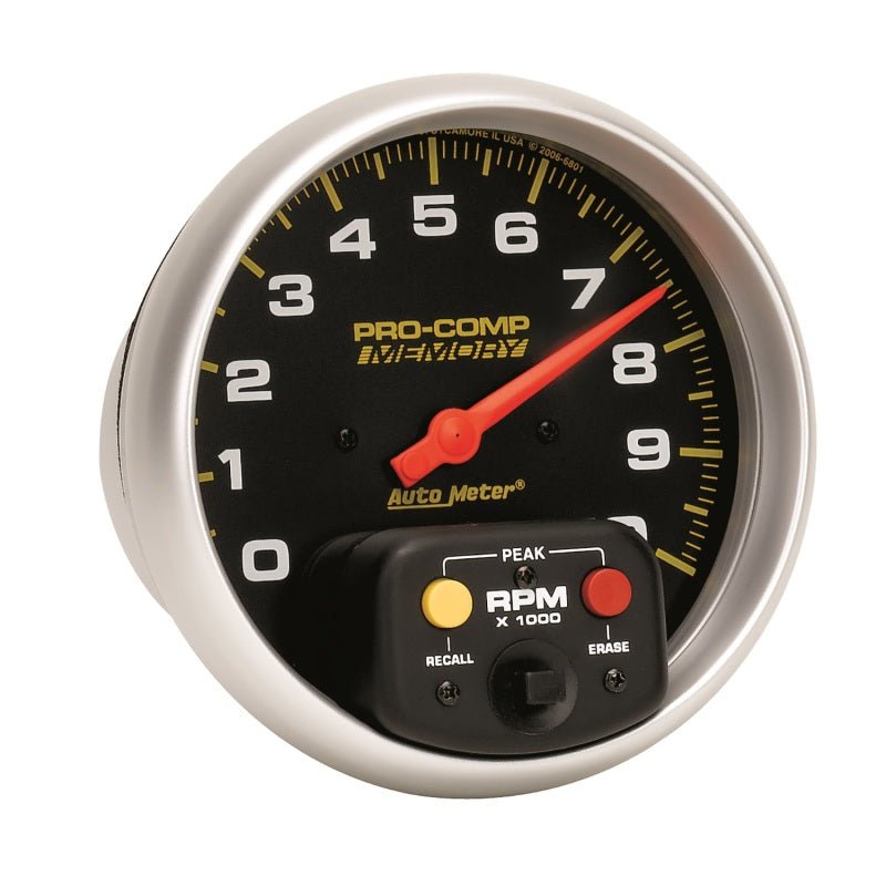 Autometer Pro - Comp 5 inch 10K RPM with Peak Memory In - Dash Tachometer Universal | 6801 - JDMuscleTachometersatm6801