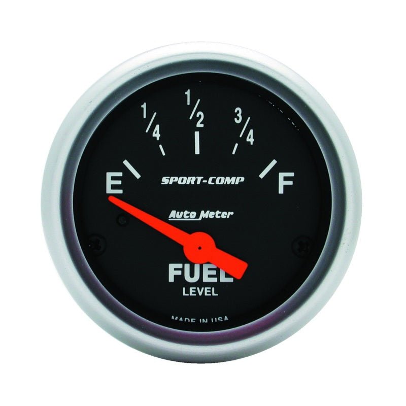 Autometer Sport Comp 52mm Short Sweep Electronic Fuel Level Gauge Universal | 3316 - JDMuscleMulti Gaugesatm3316