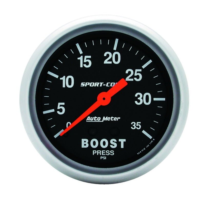 Autometer Sport - Comp 66.7mm 0 - 35 PSI Mechanical Boost Gauge Universal | 3404 - JDMuscleBoost Gaugesatm3404