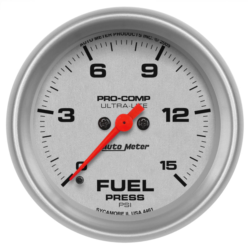 Autometer Ultra - Lite 2 - 5/8in 15psi Fuel Pressure Gauge Digital Stepper Motor Universal | 4461 - JDMuscleFuel Pressure Regulator Gaugesatm4461