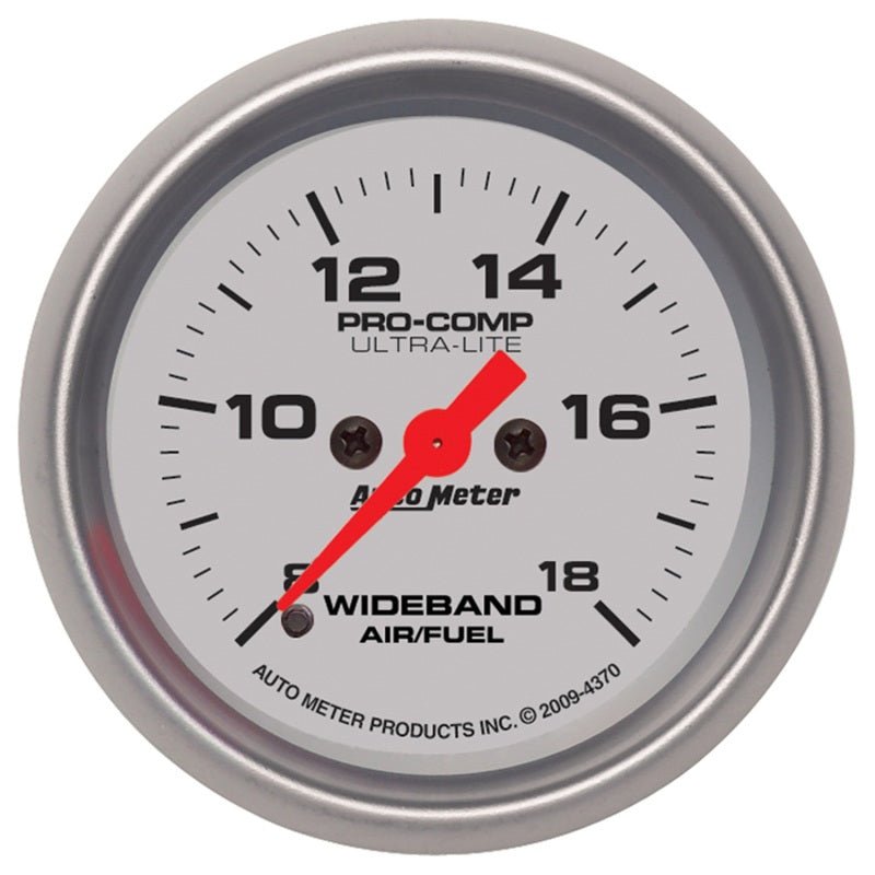 Autometer Ultra - Lite 52mm Wideband Air/Fuel Gauge Analog Stepper Motor Universal | 4370 - JDMuscleAir Fuel Ratio Gaugesatm4370