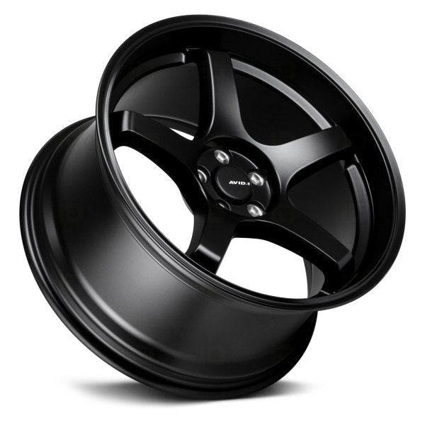 AVID1 Wheels AV28 Matte Black - JDMuscleWheelsAV2818855H35BK18x8.55x114.3+35mm