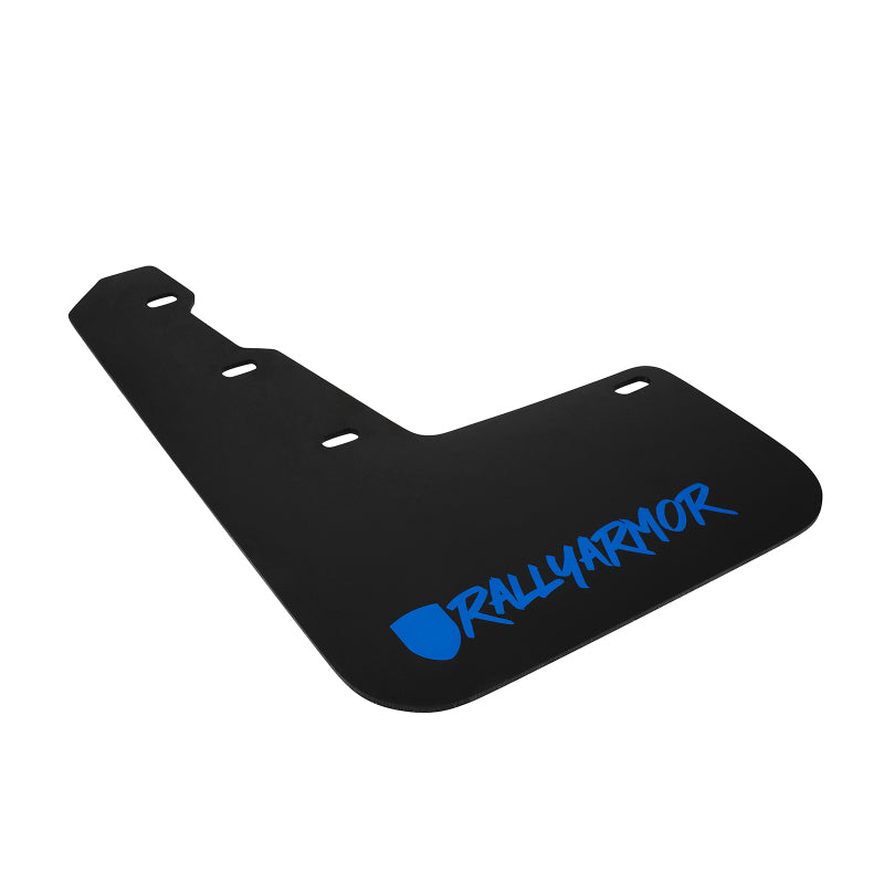 Rally Armor 15-21 WRX/STI UR Mudflaps Black Urethane w/ New Era Blue Logo | MF32-UR-BLK/BL-X