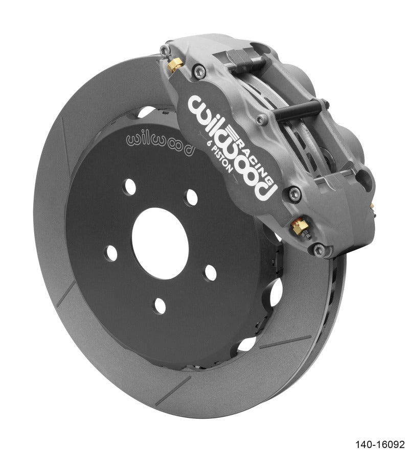 Wilwood Forged Narrow Superlite 6R Front Brake Kit | Race 12.88in Slotted Rotor Honda Civic Si 2006-2015 | 140-16092