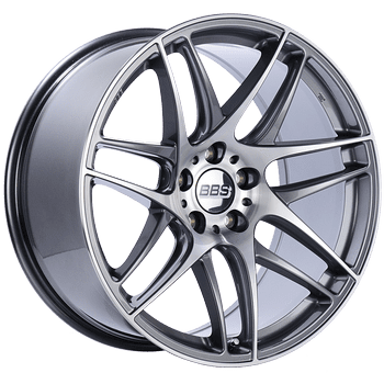 BBS CX-R Series 5x120 20x10.0" +25mm Offset Anthracite Diamond-Cut Wheels