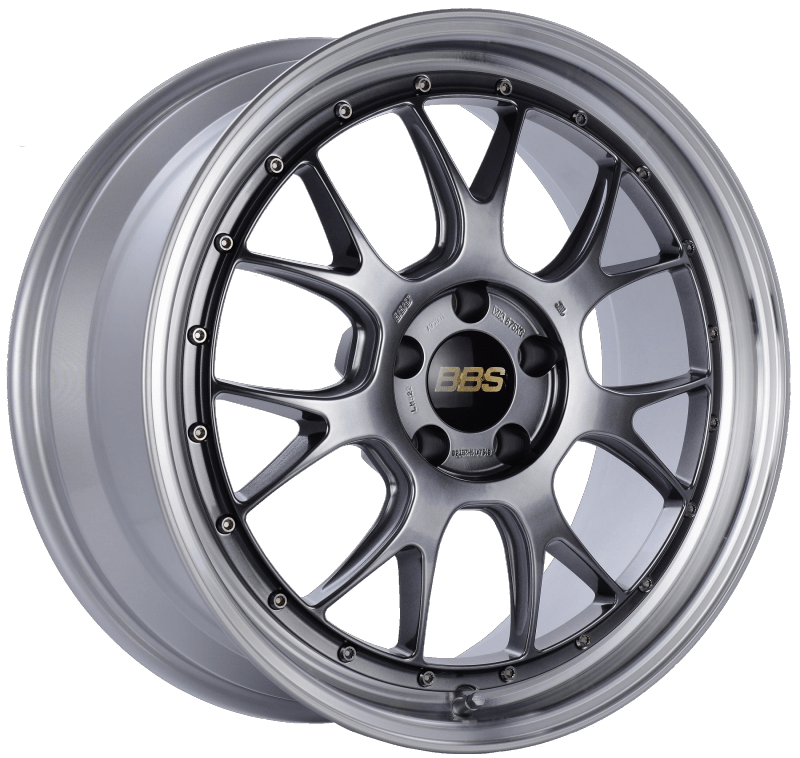 BBS LM - R 19x8.5 5x112 ET38 Diamond Black Center Diamond Cut Lip Wheel - 82mm PFS/Clip Required | LM322DBPK - JDMuscleWheelsbbsLM322DBPK