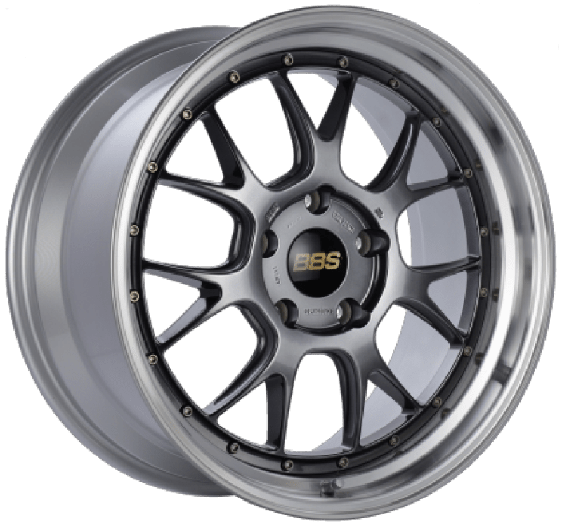 BBS LM - R 19x9.5 5x114.3 ET38 Diamond Black Center Diamond Cut Lip Wheel - 82mm PFS Required - JDMuscleWheelsbbsLM301DBPK