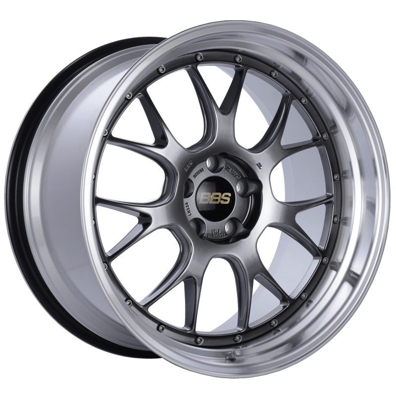 BBS LM - R 20x11 5x114.3 ET20 CB66 Diamond Black Center Diamond Cut Lip Wheel - JDMuscleWheelsbbsLM330DBPK