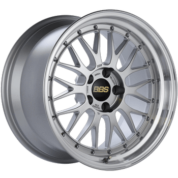 BBS LM Series 5x114.3 18x10.0" +20mm Offset Diamond Silver Wheels
