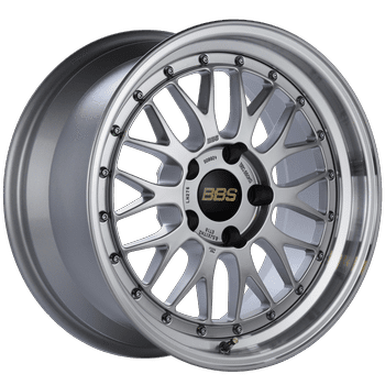 BBS LM Series 5x120 17x8.5" +18mm Offset Diamond Silver Wheels - JDMuscleWheelsbbsLM276DSPK17x8.5+18mm5x120